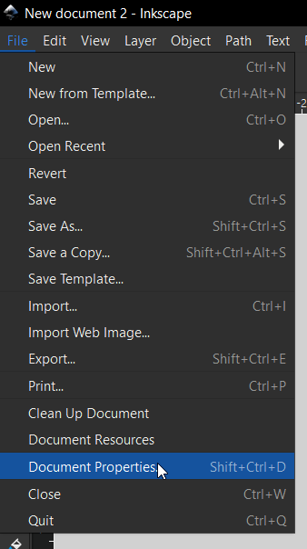 Inkscape Document Properties